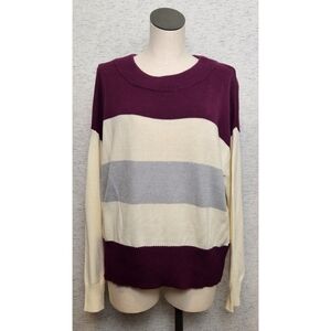 NWT Pullover Multicolor Striped Sweater